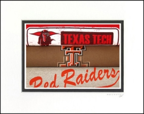Texas Tech Red Raiders Vintage T-Shirt Sports Art